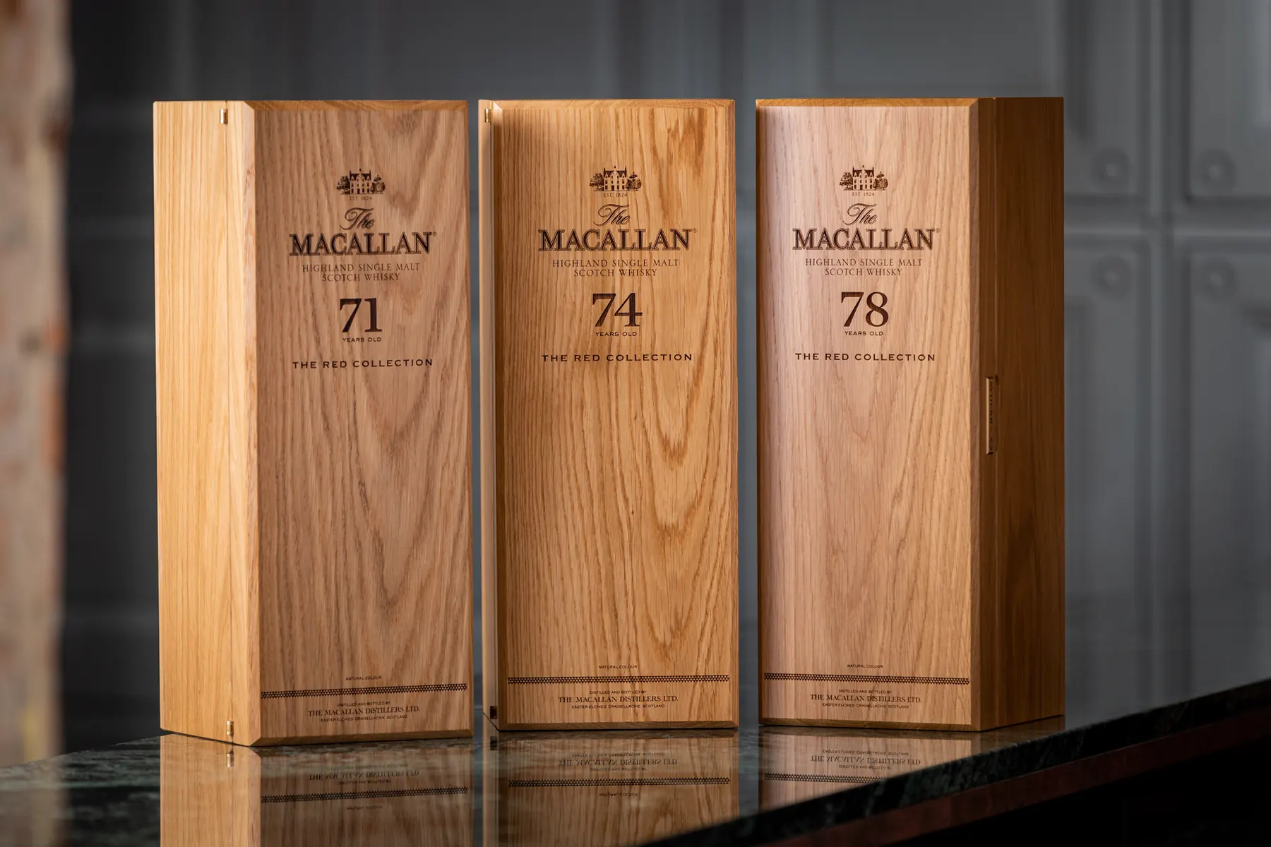Macallan whiskey collection